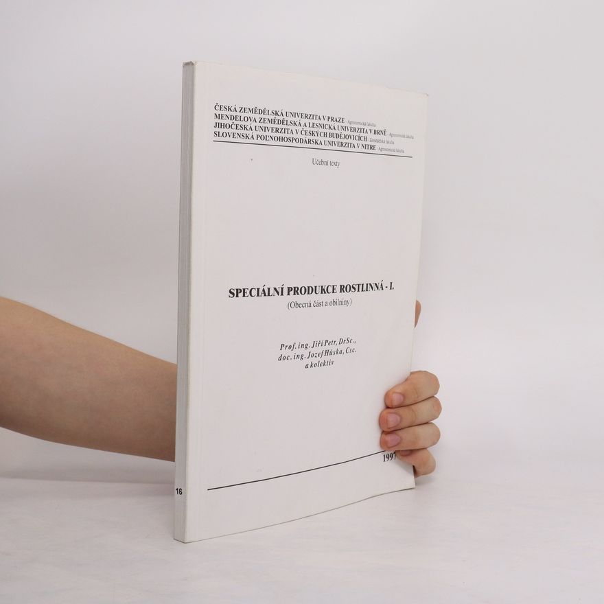 Collectif d'auteurs Speciální produkce rostlinná I