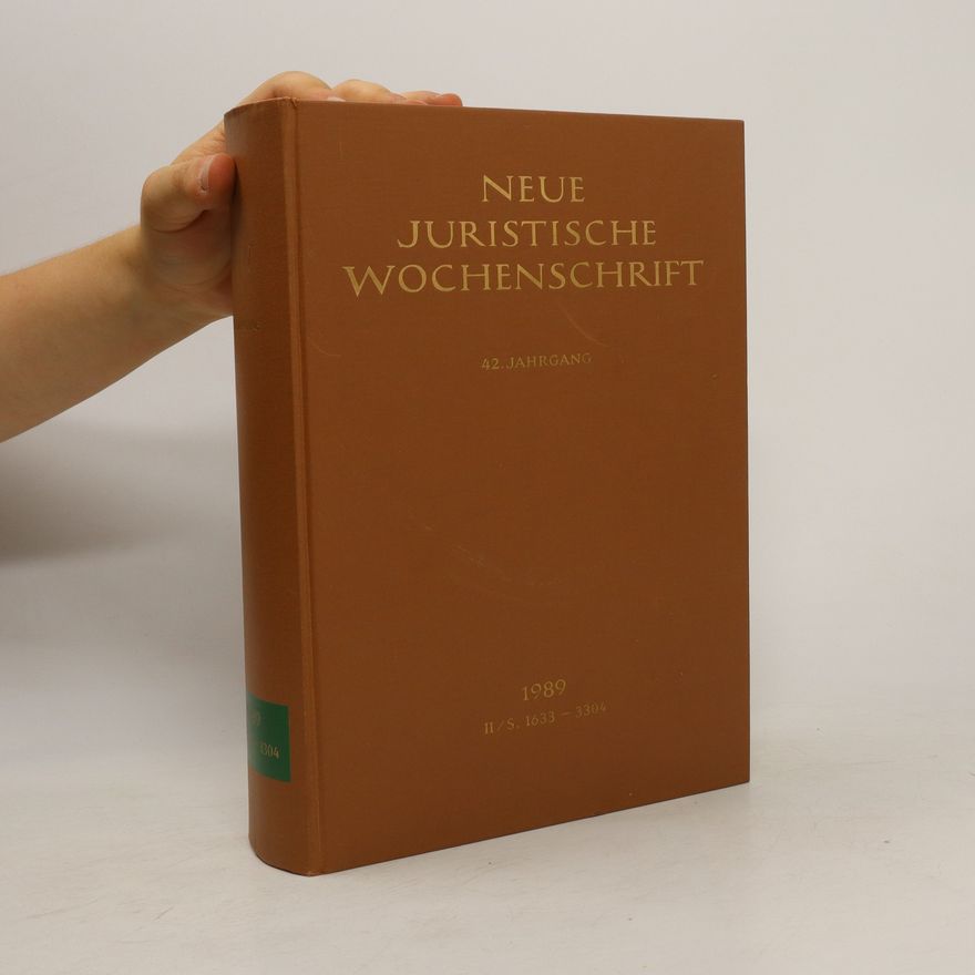 Kolektiv autorů Neue Juristische Wochenschrift 1989 II/S 1633-3304