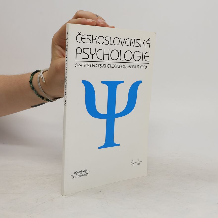 Various authors Československá psychologie 4