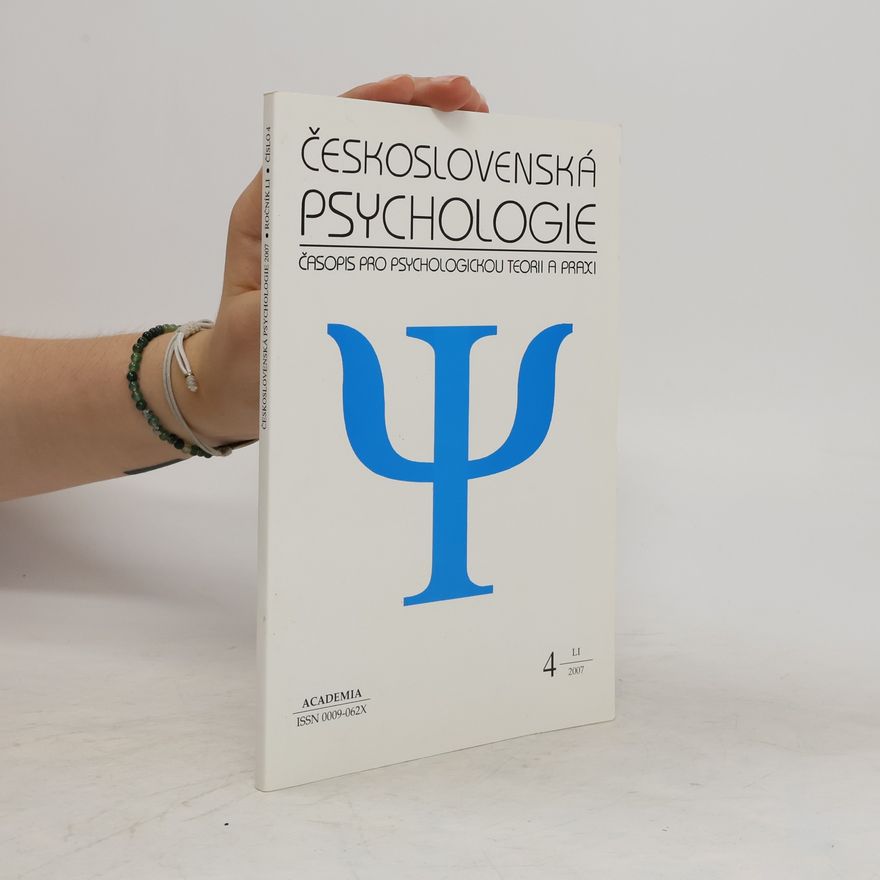 Various authors Československá psychologie 4/2007