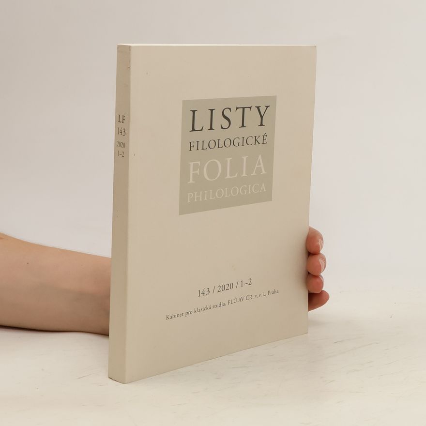 Kolektiv autorů Listy filologické. Folia philologica 143/2020/1-2