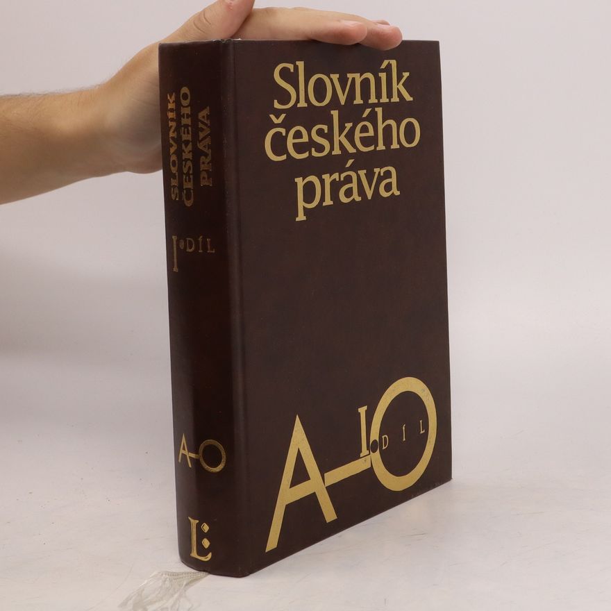 Zdeněk Madar Slovník českého práva. I. díl