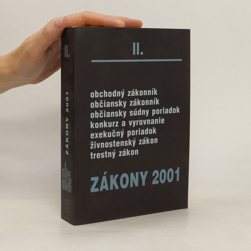 Kolektiv autorů Zákony II / 2001