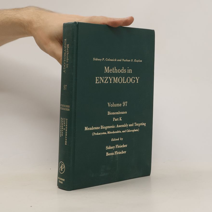 Sidney P Colowick Methods in Enzymology 97. Membrane Biogenesis