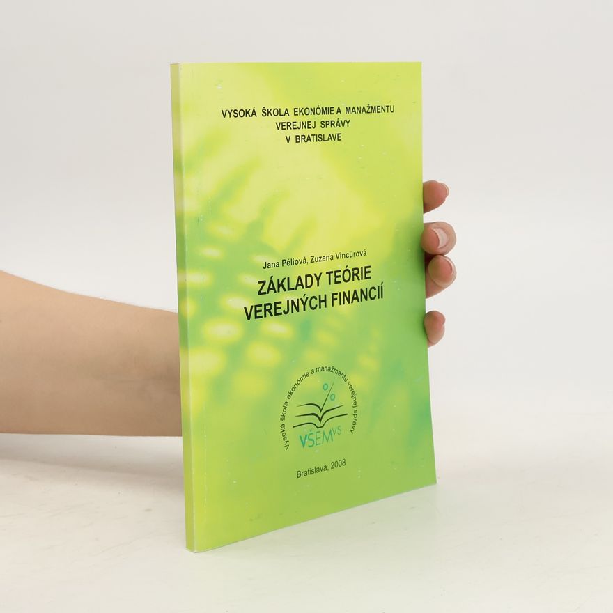 Zuzana Vincúrová Základy teórie verejných financií