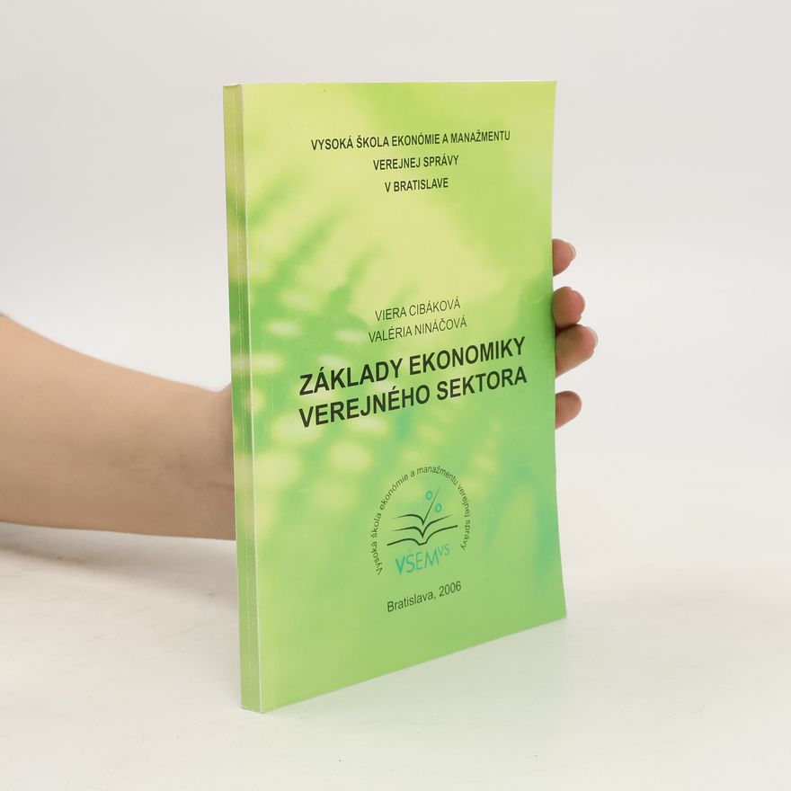 Viera Cibáková Základy ekonomiky verejného sektora
