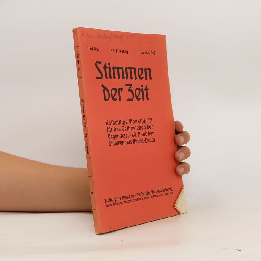 Kolektiv autorů Stimmen der Zeit 9/1915