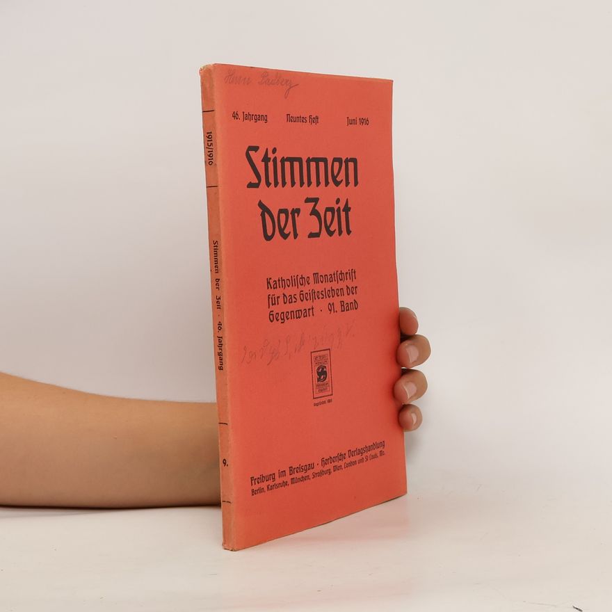 Kolektiv autorů Stimmen der Zeit 9/1916