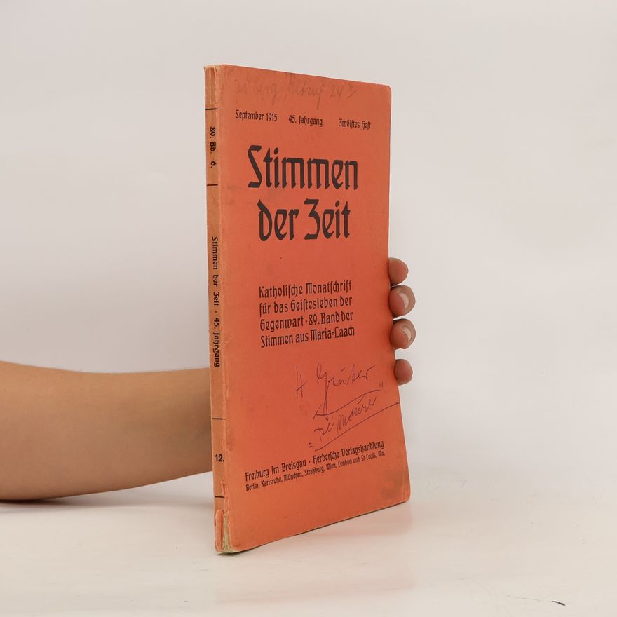 Kolektiv autorů Stimmen der Zeit 12/1915