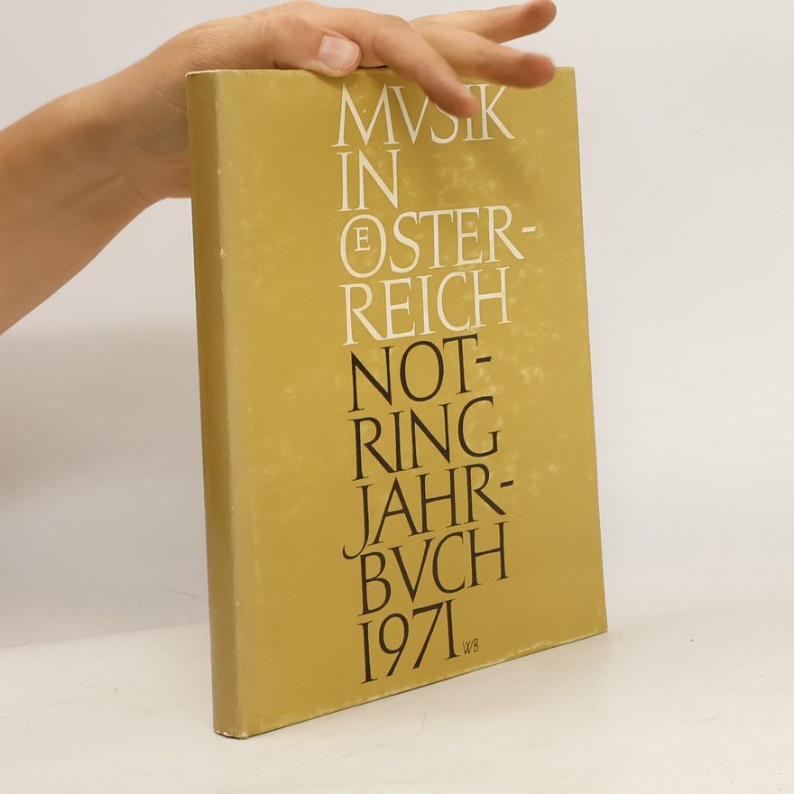 AA.VV. Musik in Österreich: Notring-Jahrbuch 1971