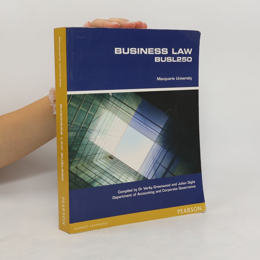 Kolektiv autorů BUSL250 Business Law