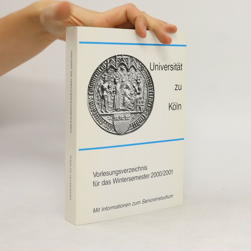 Various authors Vorlesungsverzeichnis für das Wintersemester 2000/2001