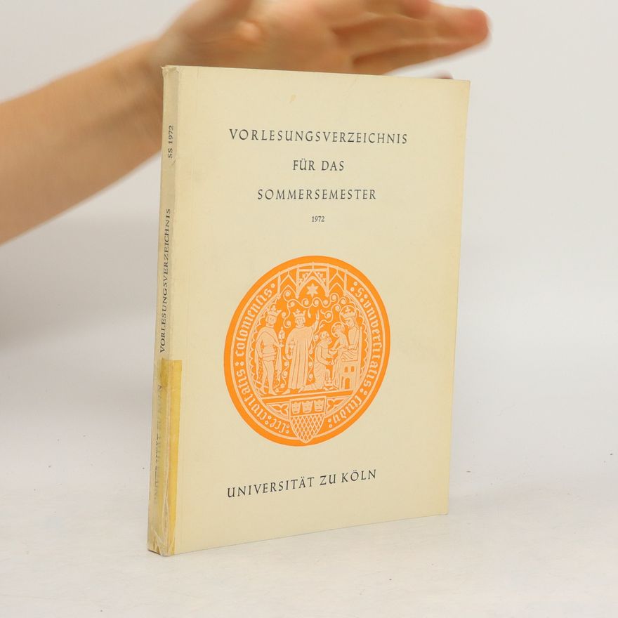 Autorenkollektiv Vorlesungsverzeichnis für das Sommersemester 1972