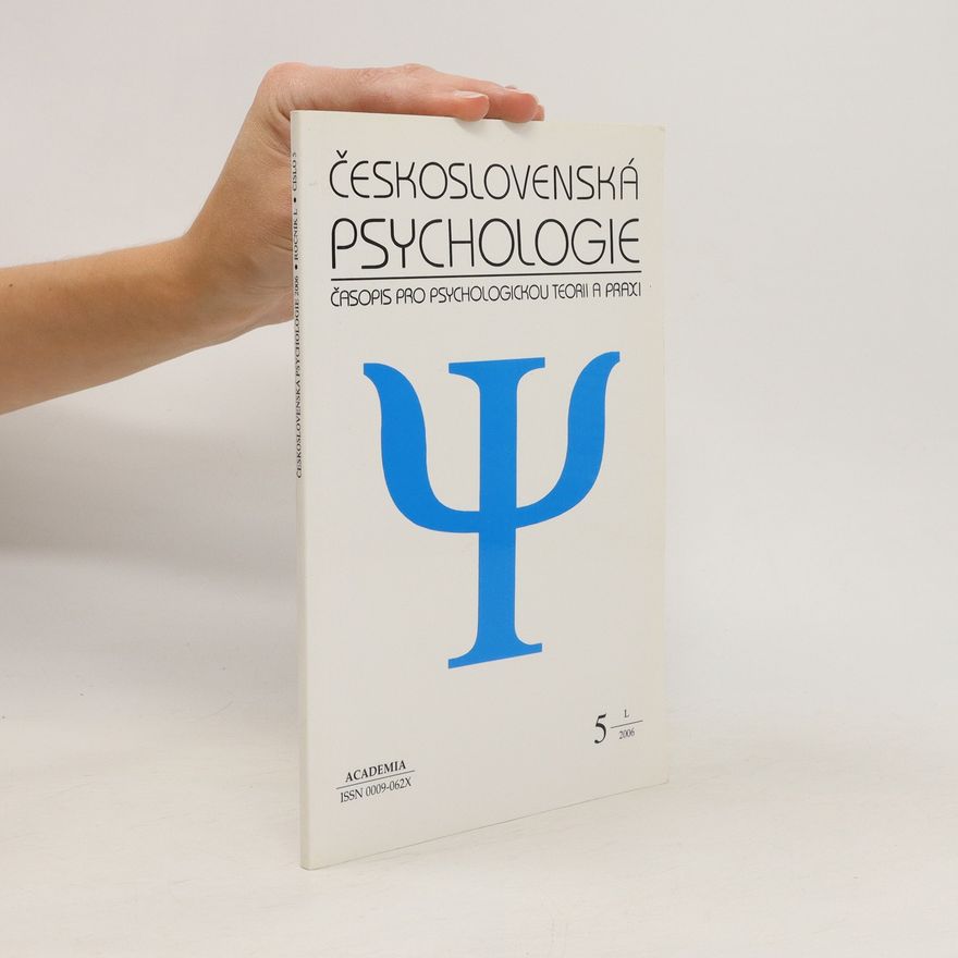 Various authors Československá psychologie 5/2006