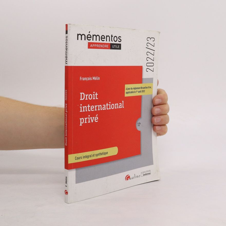 François Mélin Droit international privé