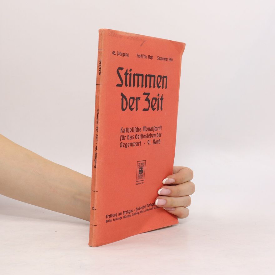 Autorenkollektiv Stimmen der Zeit September 1916