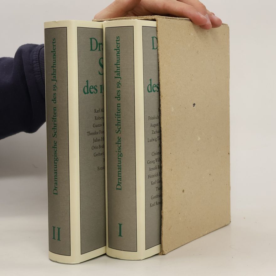 Klaus Hammer Dramaturgische Schriften des 19. Jahrhunderts 1-2