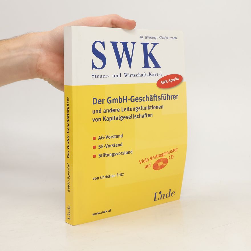 Christian Fritz SWK-Spezial: Der GmbH-Geschäfsführer