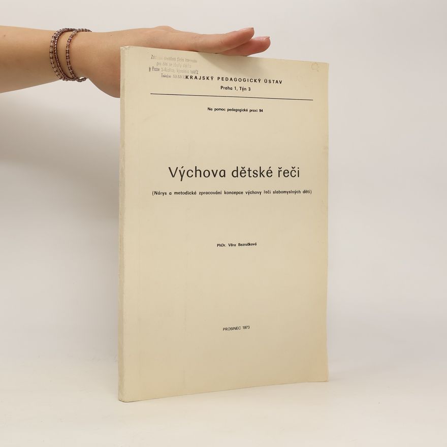 Various authors Výchova dětské řeči