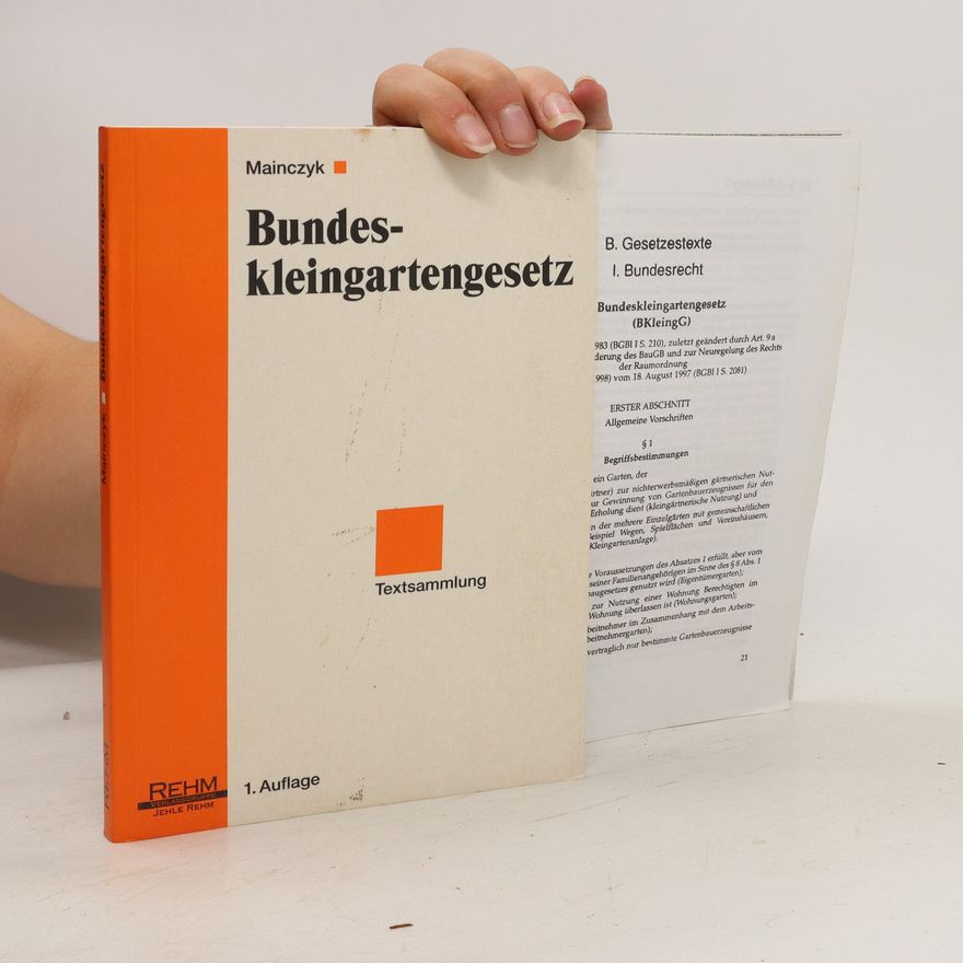 Lorenz Mainczyk Bundeskleingartengesetz