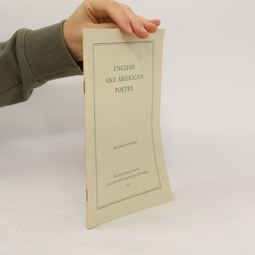 Various authors English and American Poetry