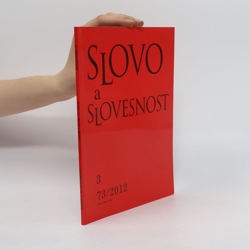Various authors Slovo a slovesnost 73/2012