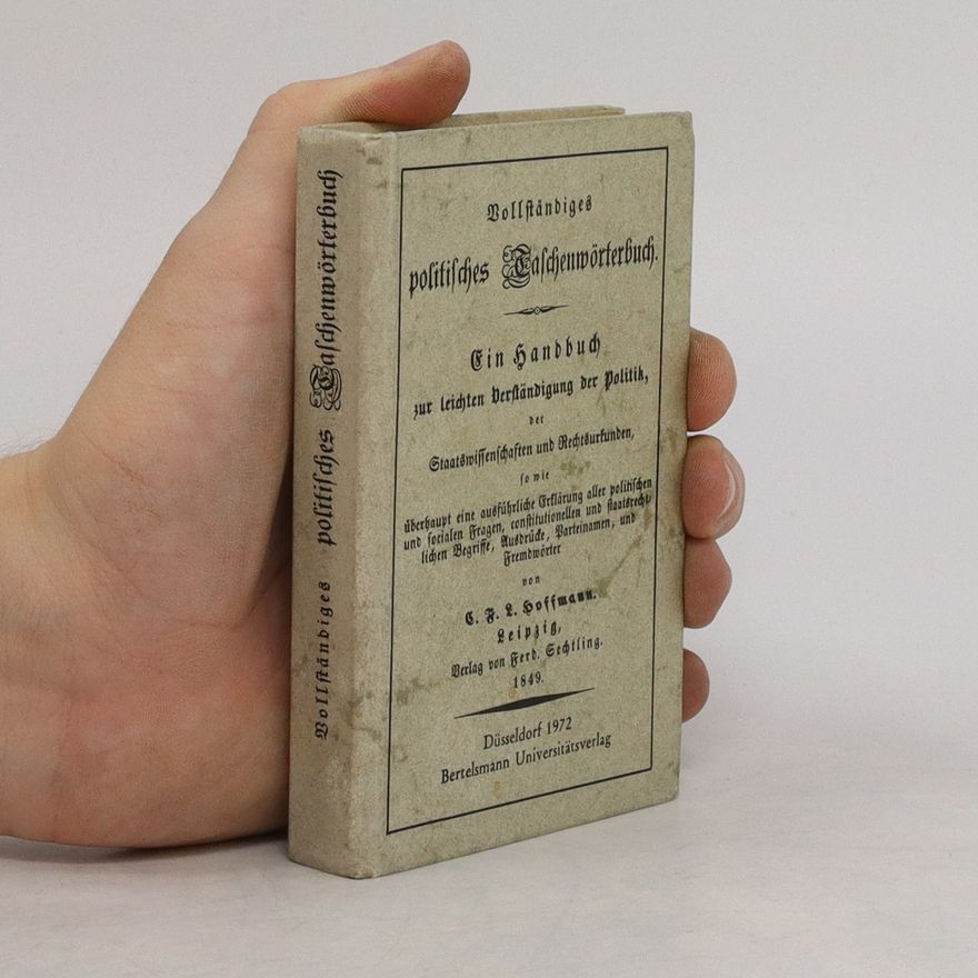 C. F. L. Hoffmann Vollständiges politisches Taschenwörterbuch