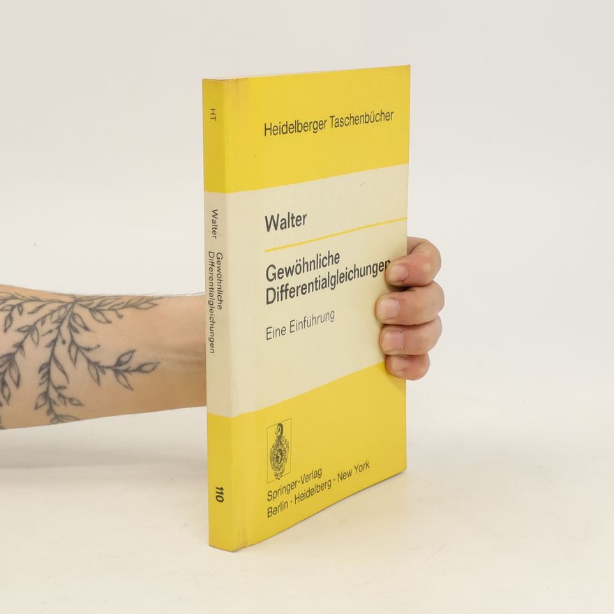 Wolfgang Walter Gewöhnliche Differentialgleichungen