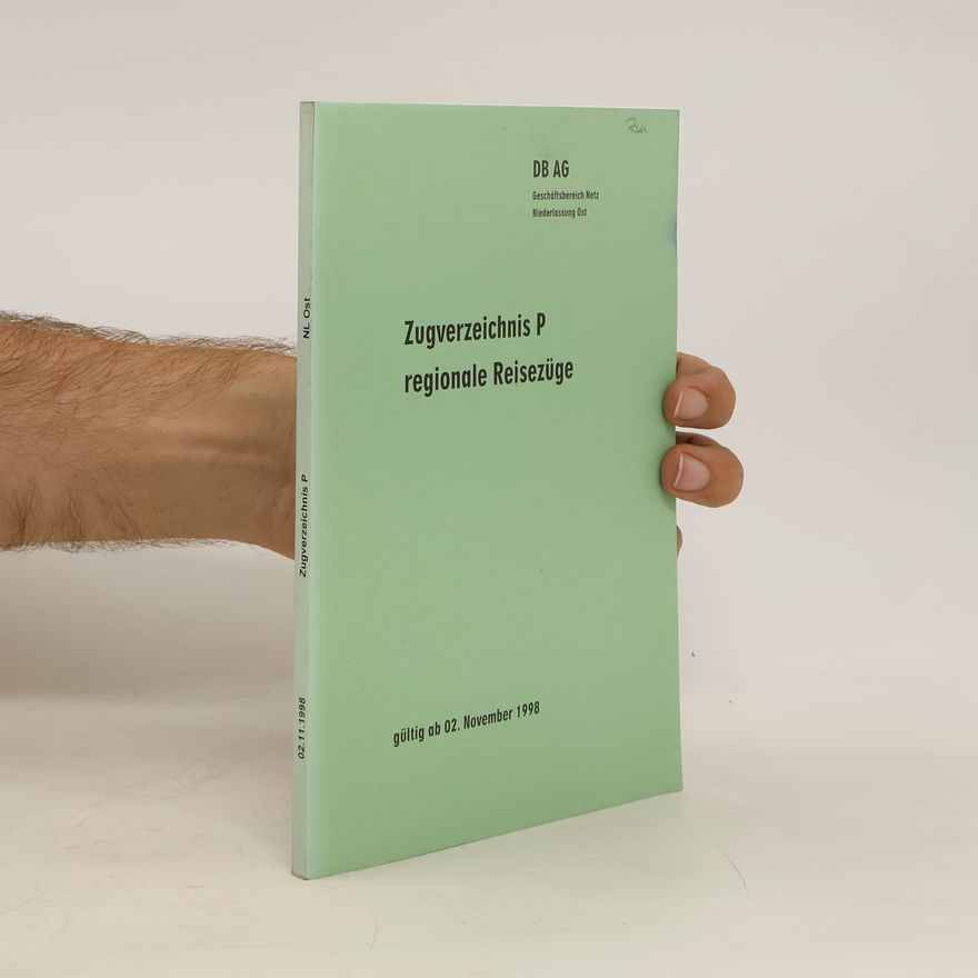 Various authors Zugverzeichnis P regionale Reisezüge