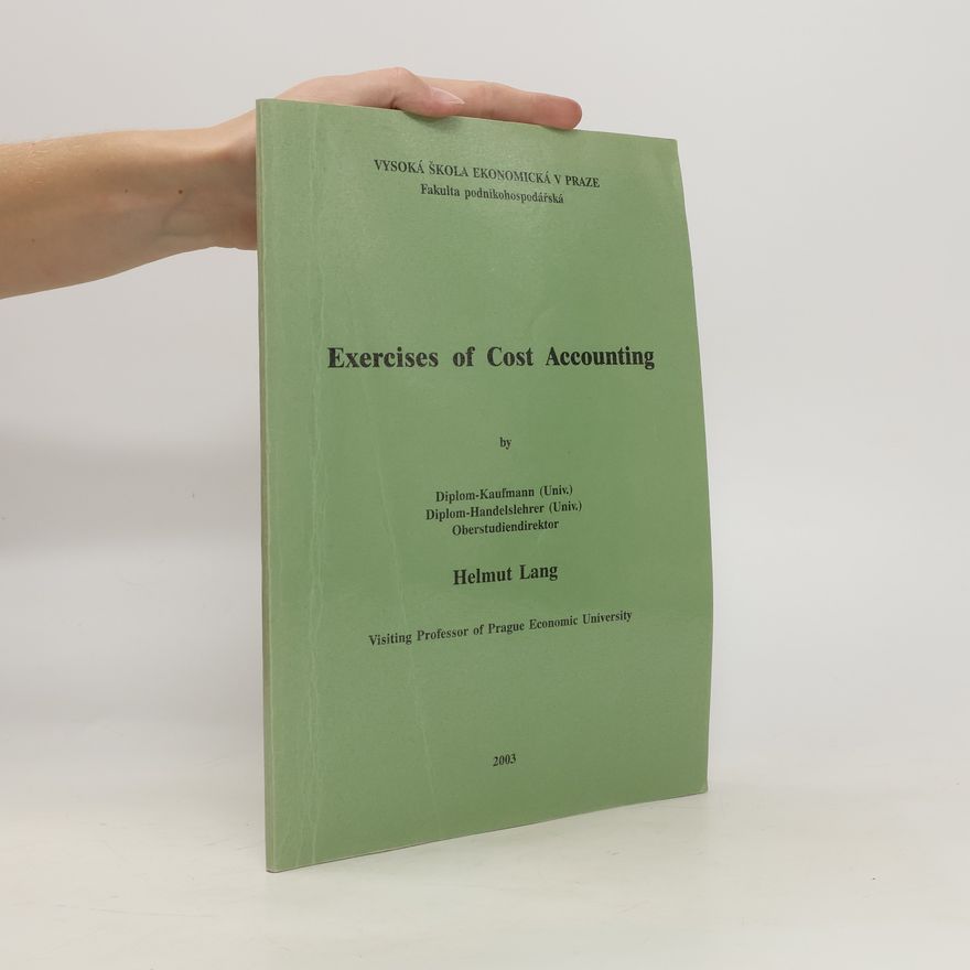 Helmut Lang Exercises of Cost Accounting