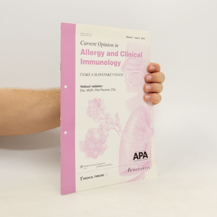 Petr Panzner Current Opinion in Allergy and Clinical Immunology, české a slovenské vydání