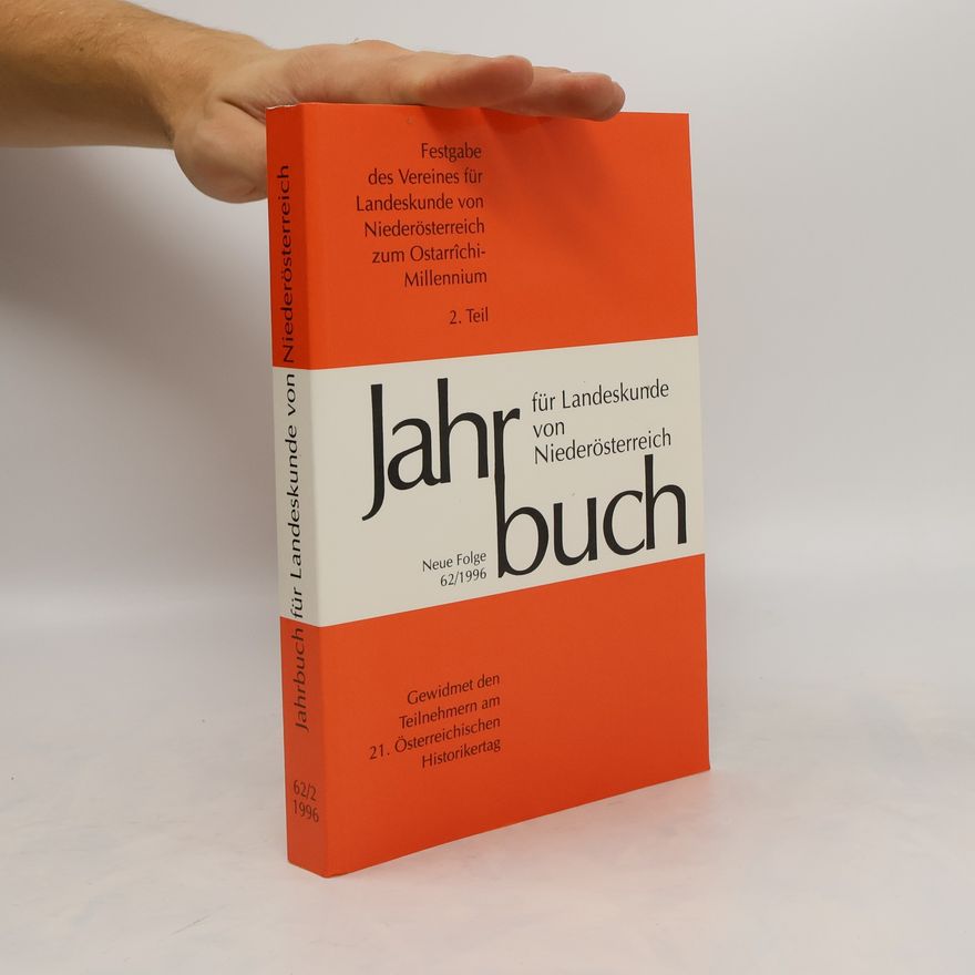 Helmuth Feigl Jahrbuch für Landeskunde von Niederösterreich