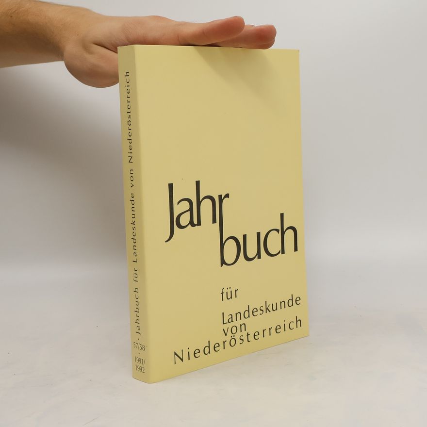 Autorenkollektiv Jahrbuch für Landeskunde von Niederösterreich 1991/1992