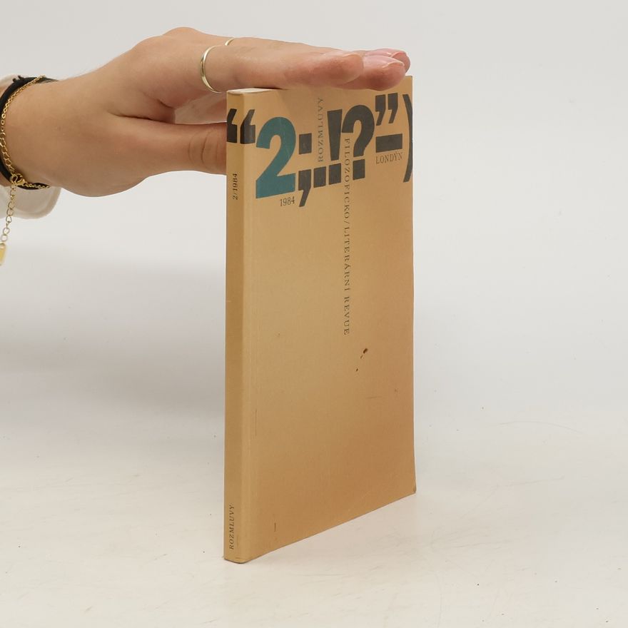 Kolektiv autorů Rozmluvy: filozoficko-literární revue. Sv. 2