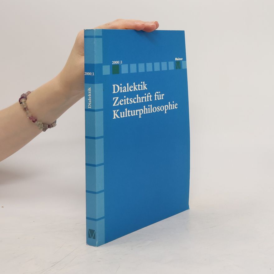 Autorenkollektiv Dialektik Zeitschrift für Kulturphilosophie. 2000/1