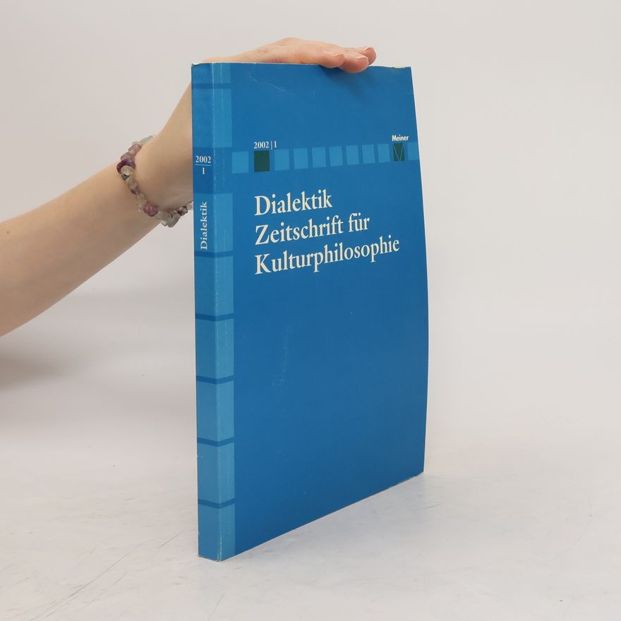 Autorenkollektiv Dialektik Zeitschrift für Kulturphilosophie 2002/1