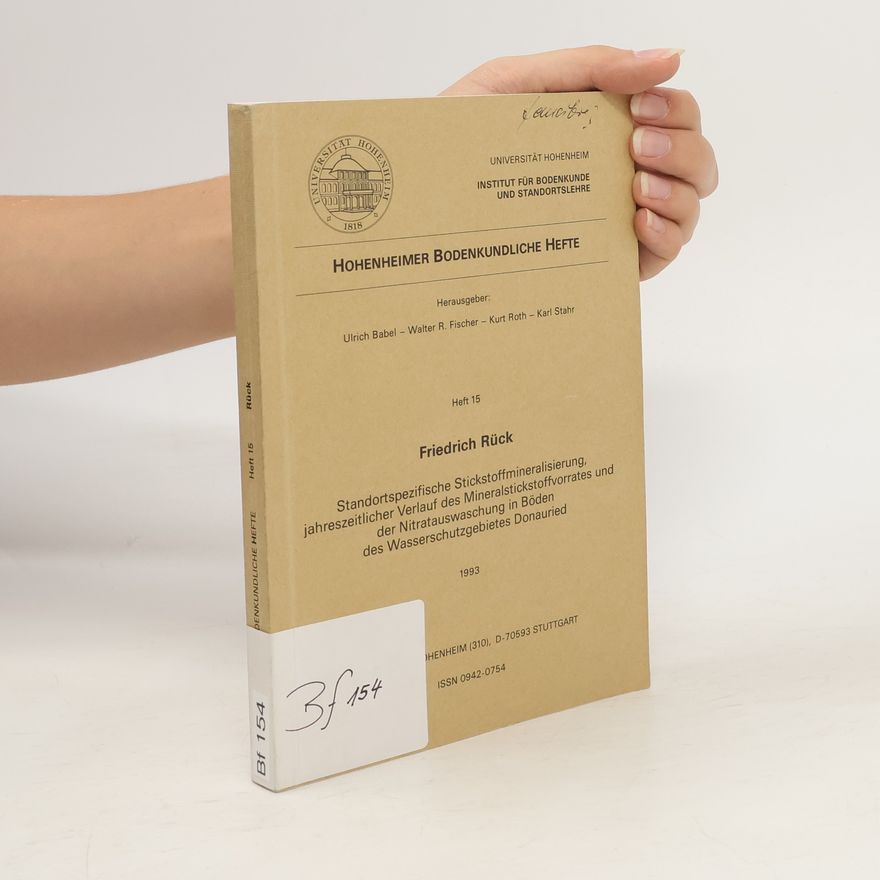 Friedrich Rück Hohenheimer Bodenkundliche Hefte 15