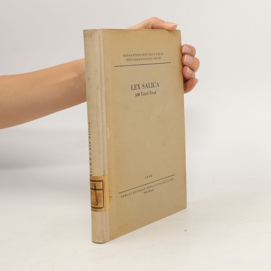 Karl August Eckhardt Lex Salica