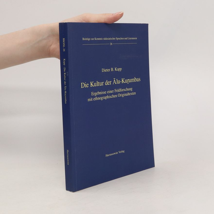 Dieter B. Kapp Die Kultur der Ālu-Kuṟumbas