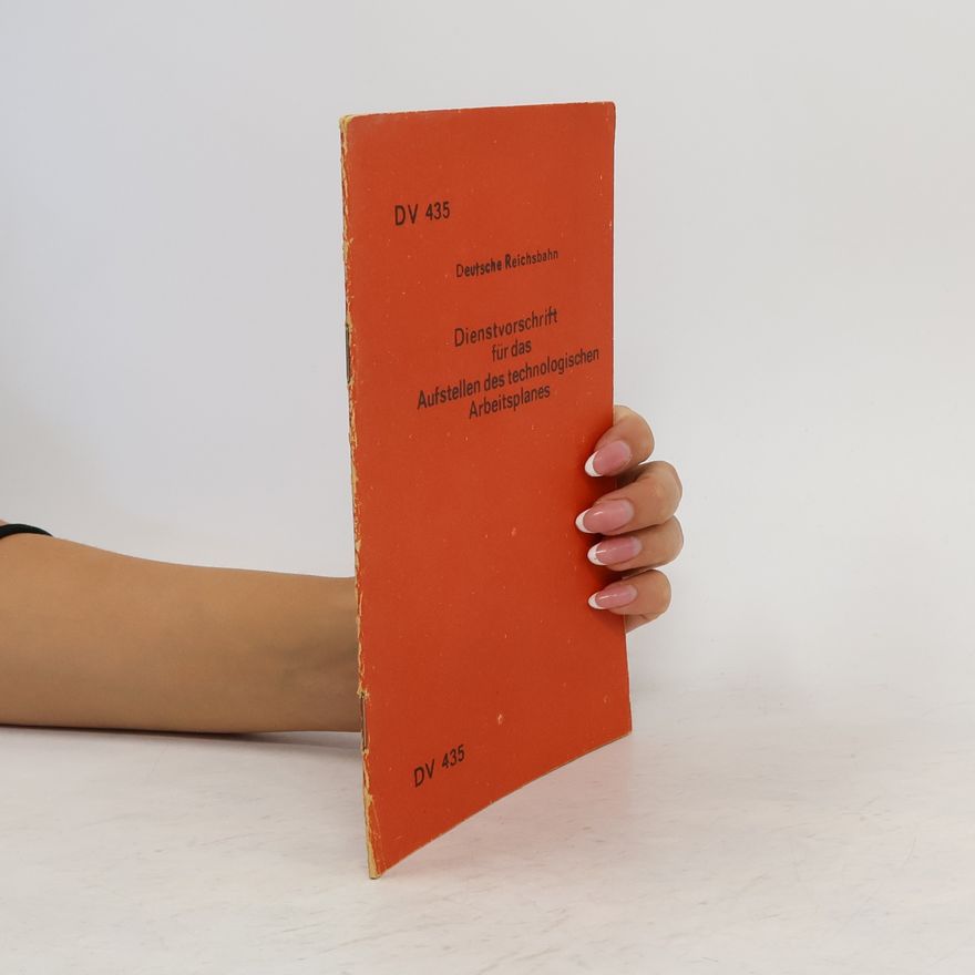 Various authors Dienstvorschrift für das Aufstellen des technologischen Arbeitsplanes