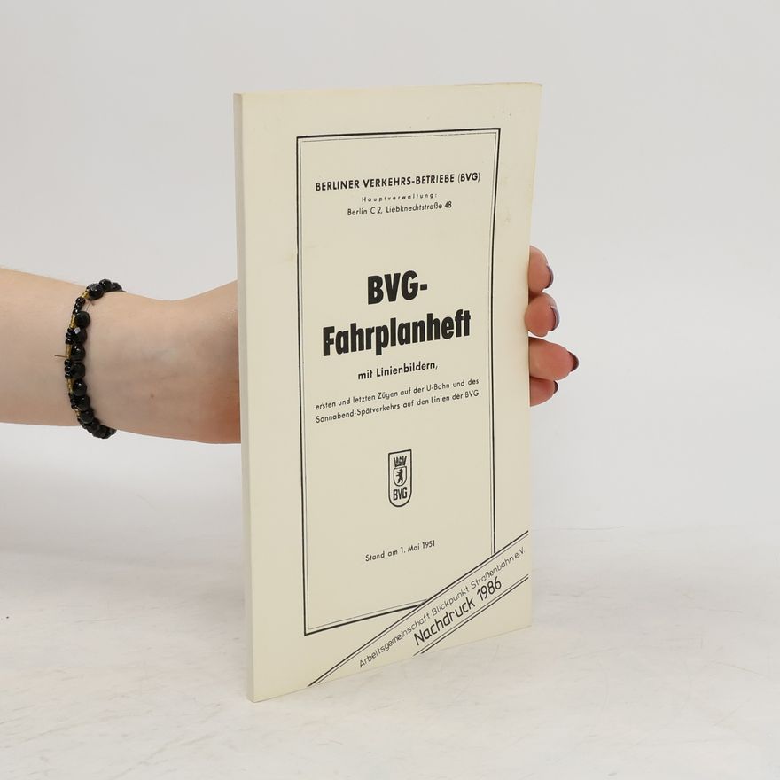 Various authors BVG-Fahrplanheft