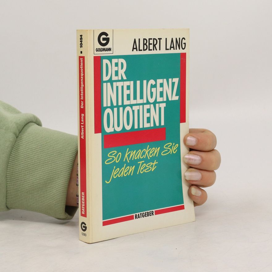 Albert Lang Der Intelligenzquotient