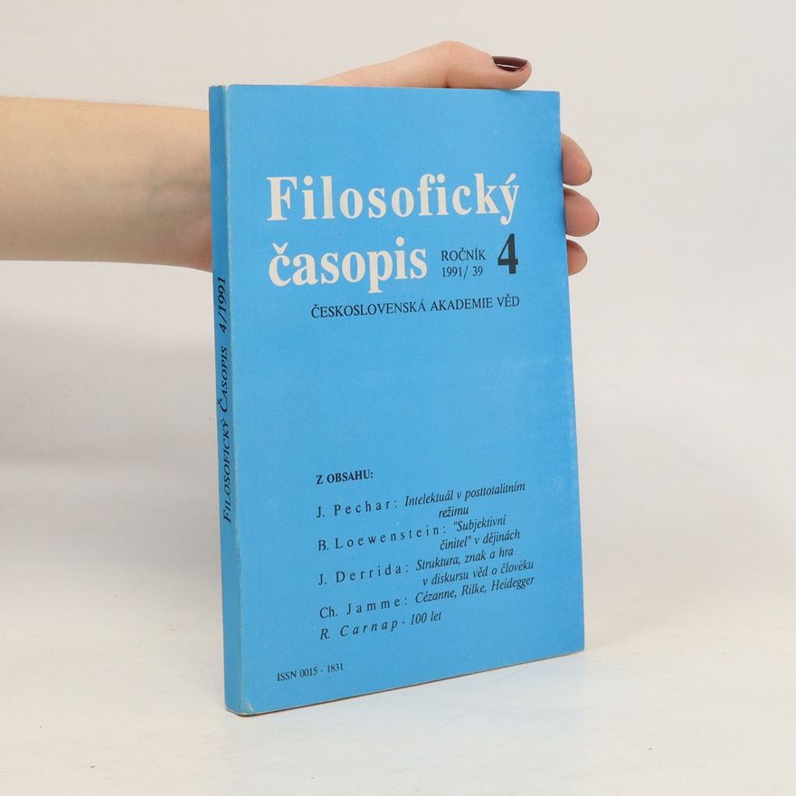Kolektiv autorů Filosofický časopis 4/1991