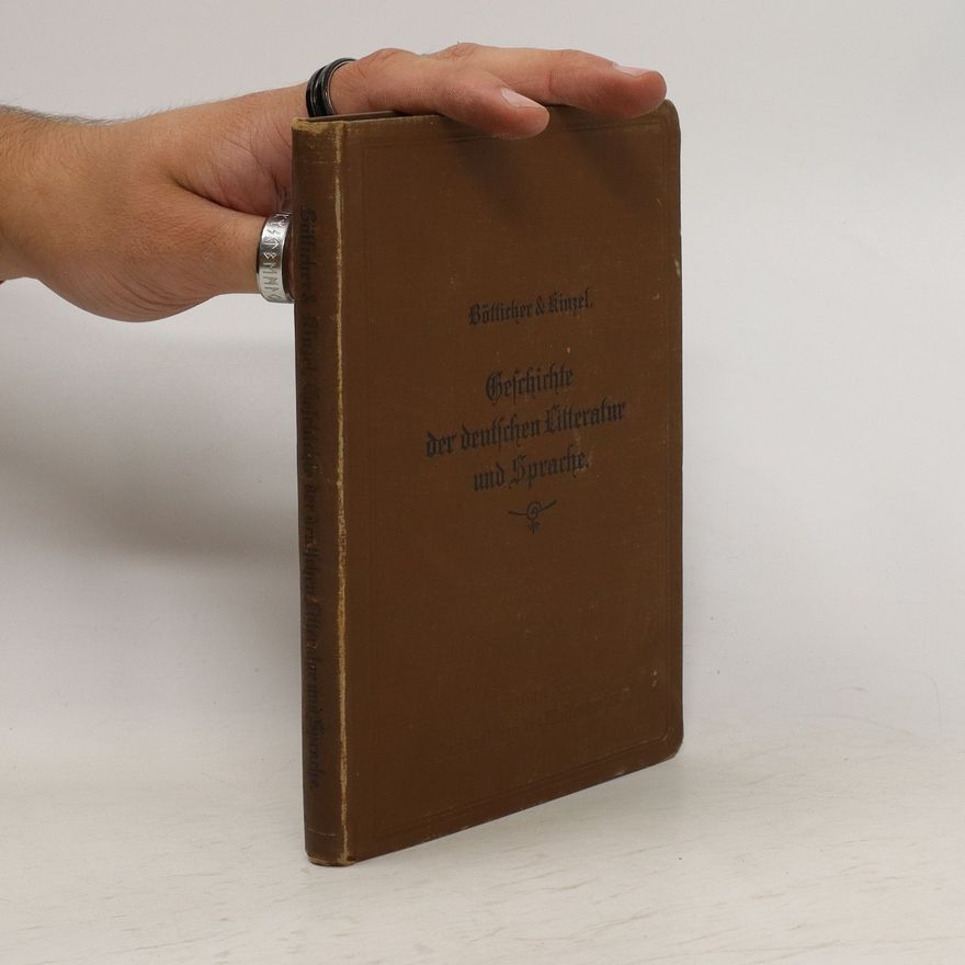 K. Kinzel Geschichte der deutschen Literatur