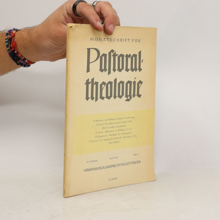 Autorenkollektiv Monatsschrift für Pastoraltheologie. 4/1965