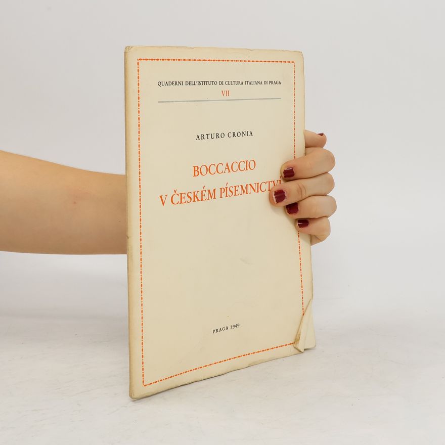 Arturo Cronia Boccaccio v českém písemnictví