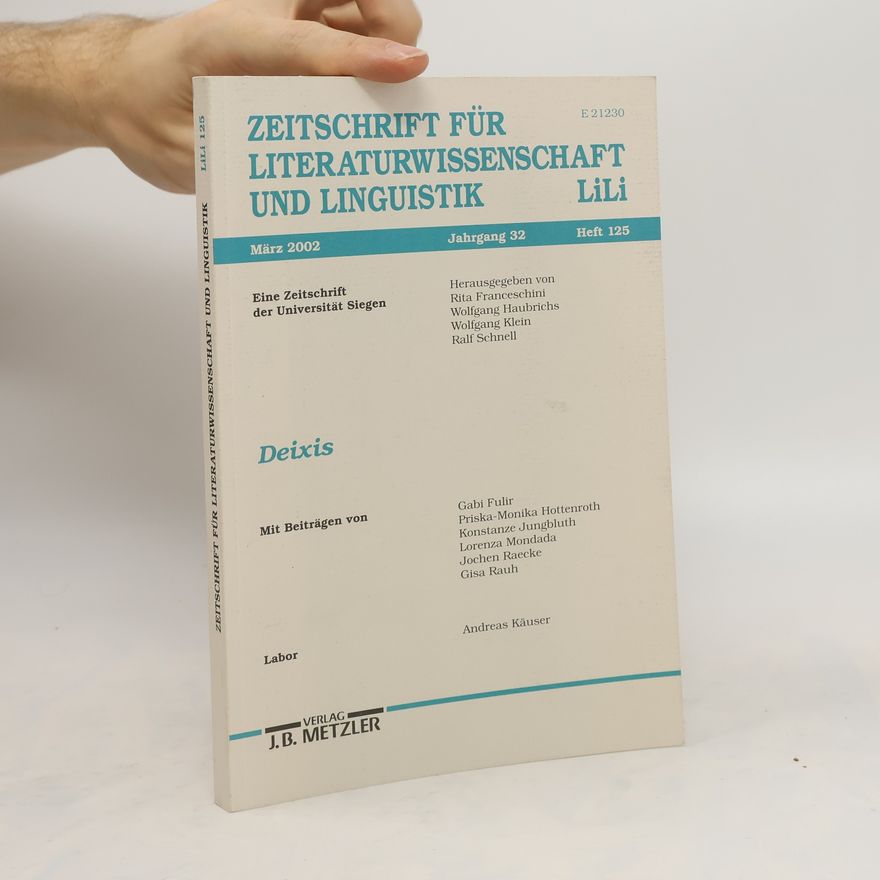Various authors Zeitschrift für Literaturwissenschaft und Linguistik