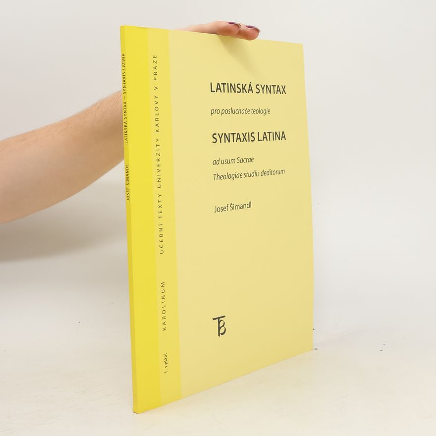 Josef Šimandl Latinská syntax pro teology