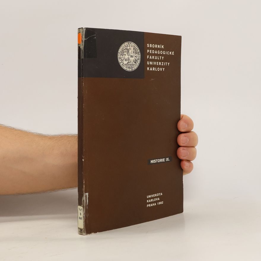 Vratislav Čapek Sborník pedagogické fakulty Univerzity Karlovy