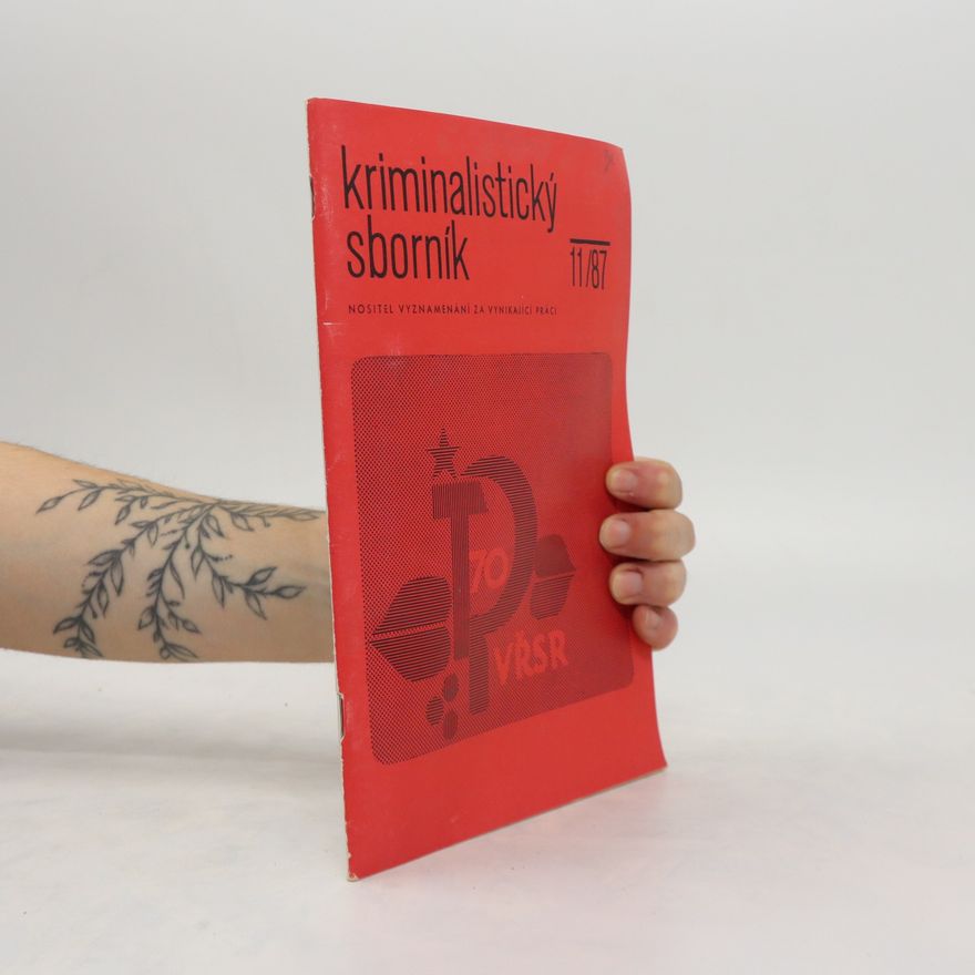 Kolektiv autorů Kriminalistický sborník 11/87